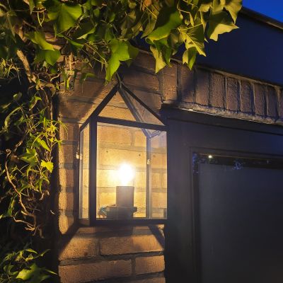 Lampada da esterno nera classica, Janco, IP23