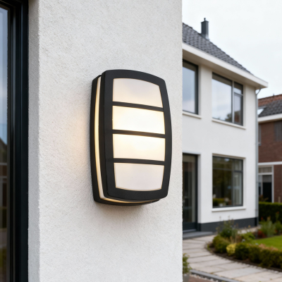 Lampada da esterno nera moderna, Serge, IP44