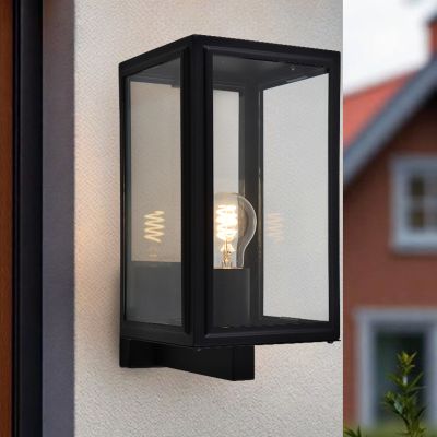 Lampada da esterno nera moderna, Sidney, IP44