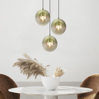 Lampada a sospensione ambrata design, Nalini