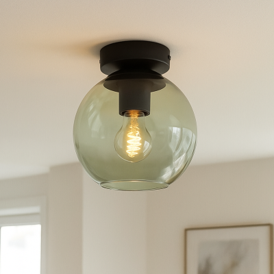 Lampada da soffitto verde design, Giada
