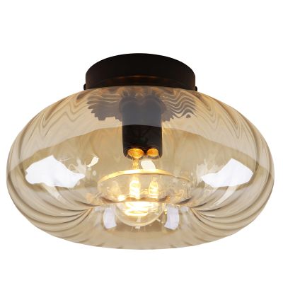 Lampada da soffitto ambrata retrò, Diane