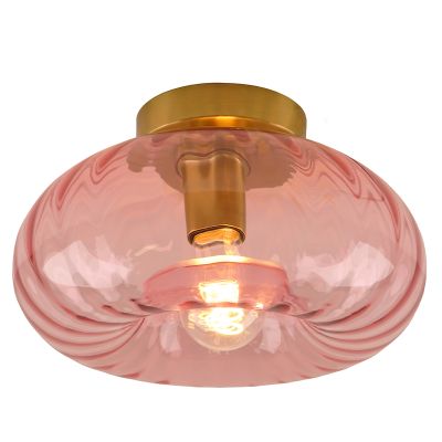 Lampada da soffitto rosa retrò, Diane