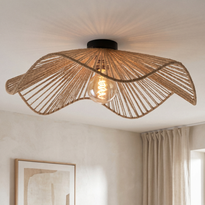 Lampada da soffitto nera rustica, Annelot