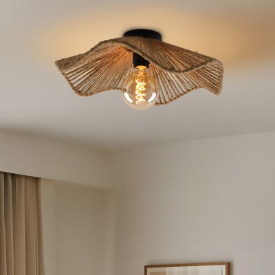 Lampada da soffitto marrone rustica, Annelot