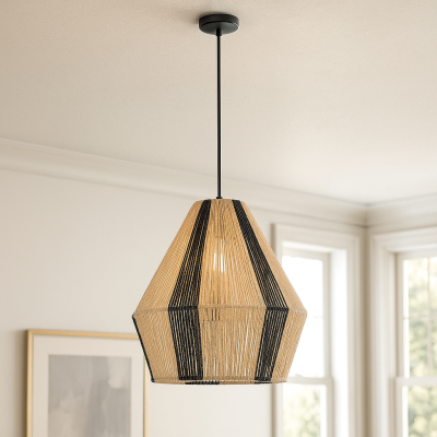 Lampada a sospensione marrone rustica, Holly