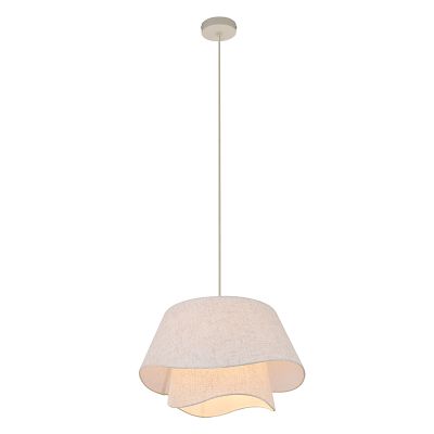 Lampada a sospensione beige rustica, Mimi