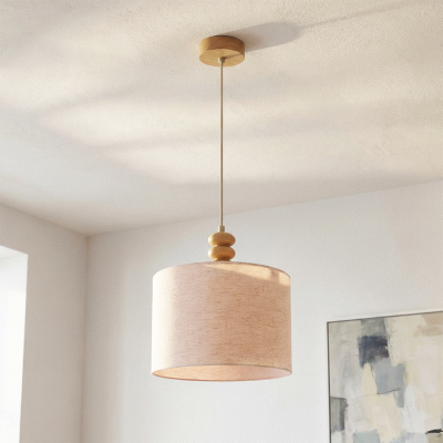 Lampada a sospensione beige rustica, Kinga