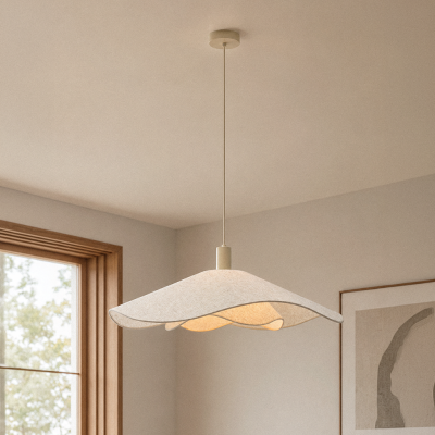 Lampada a sospensione beige rustica, Mimi