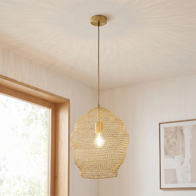 Lampada a sospensione dorata design, Sep