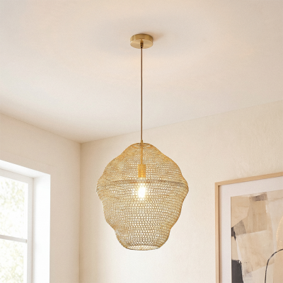 Lampada a sospensione dorata design, Sep