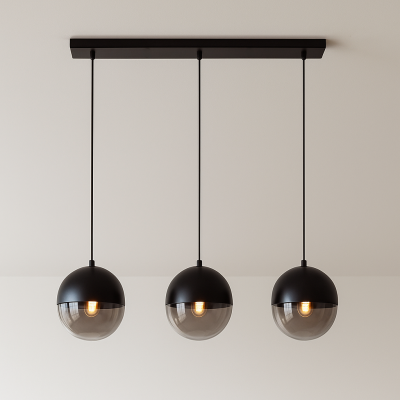 Lampada a sospensione nera design, Nalini