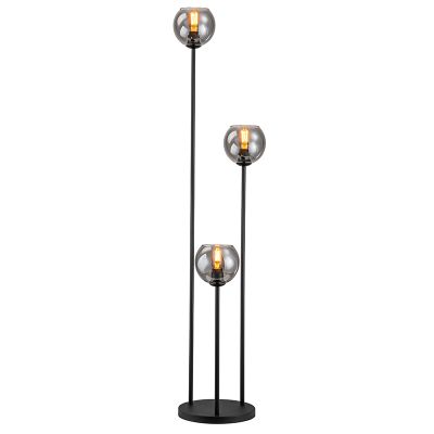 Lampada da terra grigia design, Giada, con interruttore