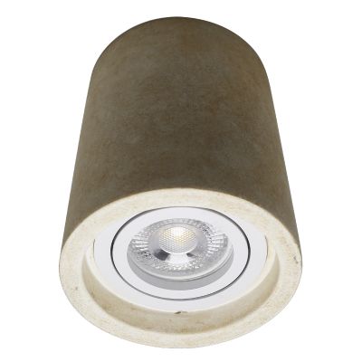 Faretto da superficie in cemento beige, Marcella