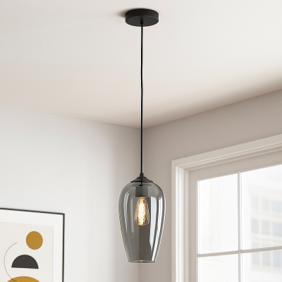 Lampada a sospensione grigia design, Andy