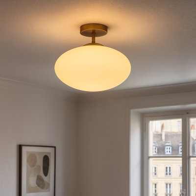 Lampada da soffitto bianca design, Kimi