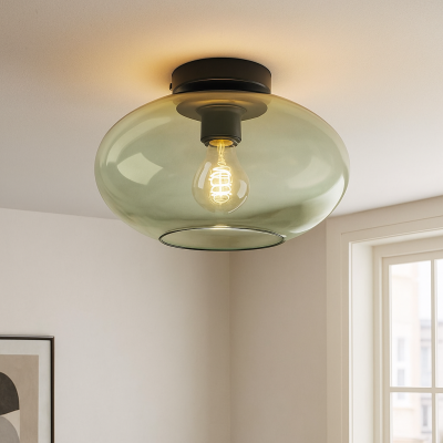Lampada da soffitto verde design, Luca
