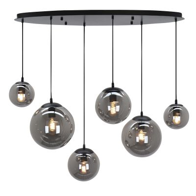 Lampada a sospensione grigia design, Dolf