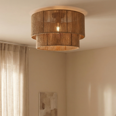 Lampada da soffitto marrone rustica, Selena