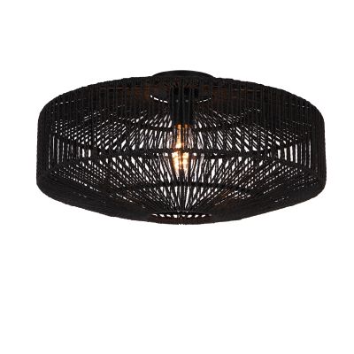 Lampada da soffitto nera rustica, Pippa
