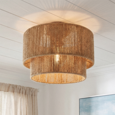 Lampada da soffitto marrone rustica, Selena