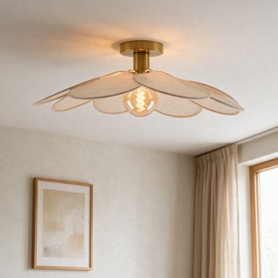 Lampada da soffitto beige Japandi, Nena