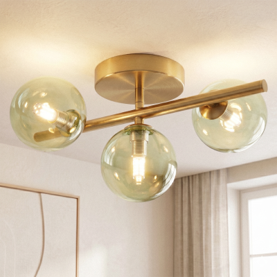 Lampada da soffitto verde design, Remo