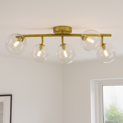 Lampada da soffitto trasparente design, Remo