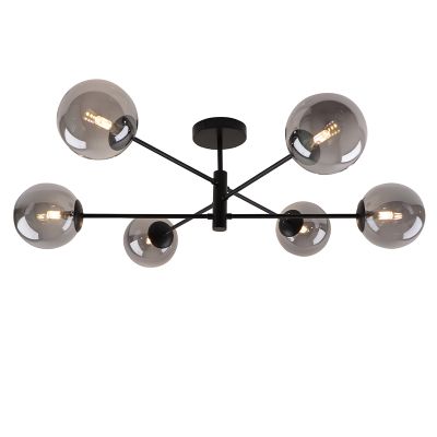 Lampada da soffitto grigia design, Remo