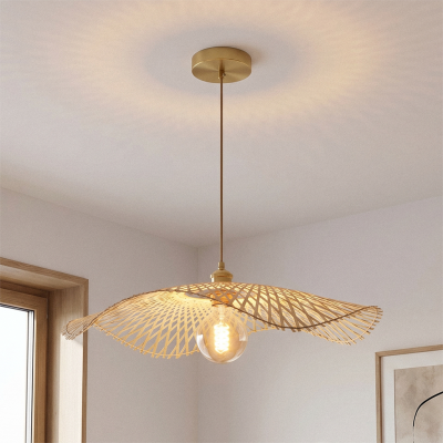 Lampada a sospensione in bambù marrone, Romee
