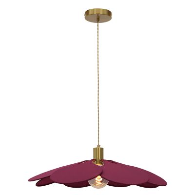 Lampada a sospensione bordeaux rustica, Nena