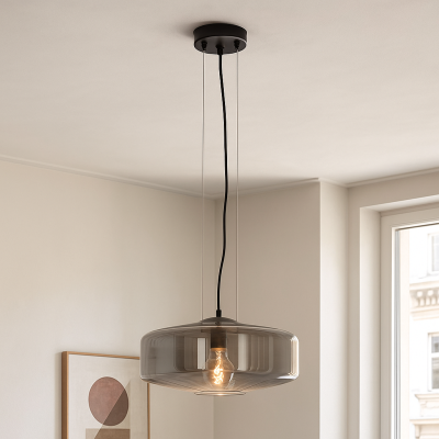 Lampada a sospensione grigia design, Sevda