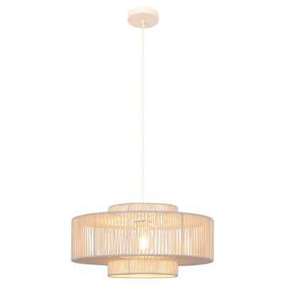 Lampada a sospensione beige Japandi, Selena