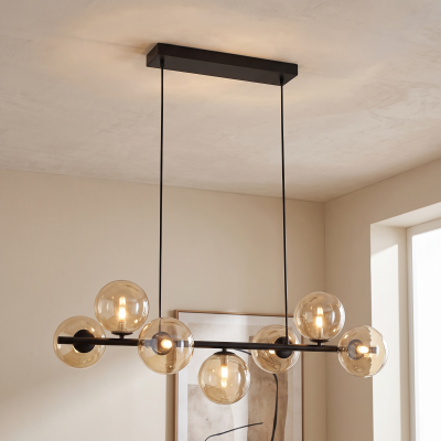 Lampada a sospensione ambrata design, Remo