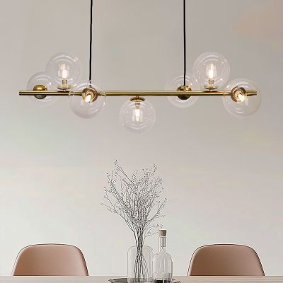 Lampada a sospensione trasparente design, Remo