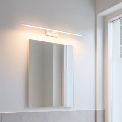 Lampada per specchio bianca moderna, Steffy, 8W, 3000K LED, IP44