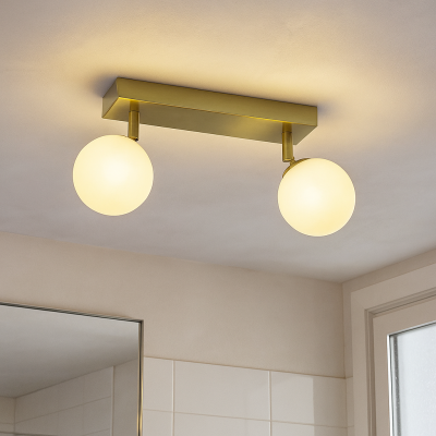 Lampada da soffitto da bagno bianca moderna, Amer, IP44