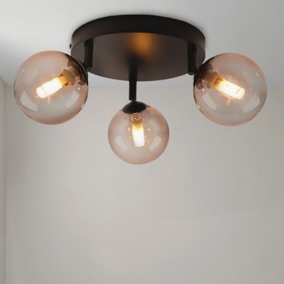 Lampada da soffitto da bagno ambrata moderna, Amer, IP44