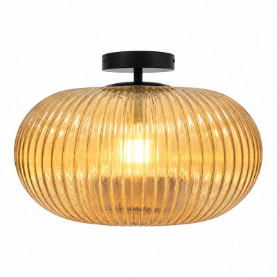 Lampada da soffitto da bagno ambrata design, Elliot, IP44