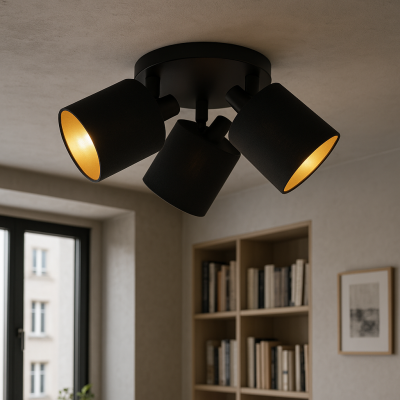 Faretto da soffitto moderno nero, Koge
