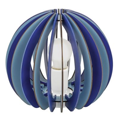 Lampada da tavolo per bambini blu in legno, Babette