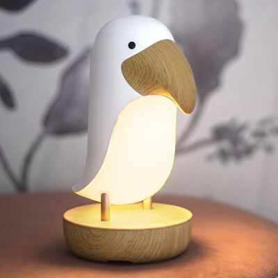 Luce notturna per bambini bianca in plastica, Toucan, 0,54W, 3000K LED