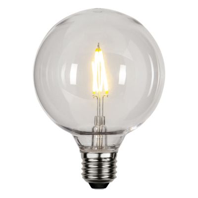 Lampada in plastica G95 E27 per esterno, 2700K, trasparente