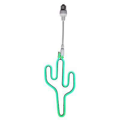 Lampadina per catena luminosa da esterno verde in plastica, Cactus, IP44