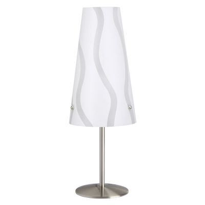 Lampada da tavolo bianca in plastica, Nayra