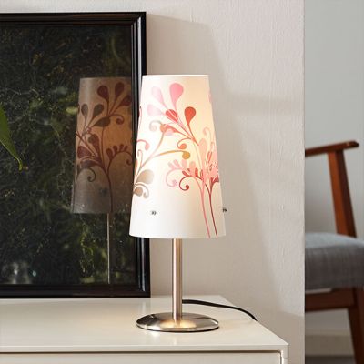 Lampada da tavolo cromata in plastica, Nayra