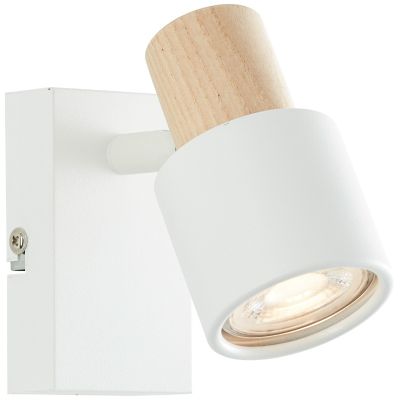 Faretto da parete bianco moderno, Soscha