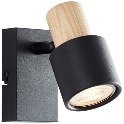 Faretto da parete nero moderno, Soscha