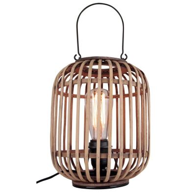 Lampada da tavolo marrone industriale, Asja, con interruttore