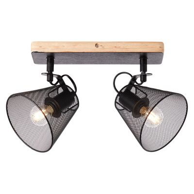 Faretto da soffitto in legno nero, Havin